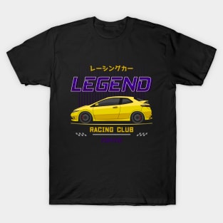 Midnight Racer Yellow FN2 JDM T-Shirt